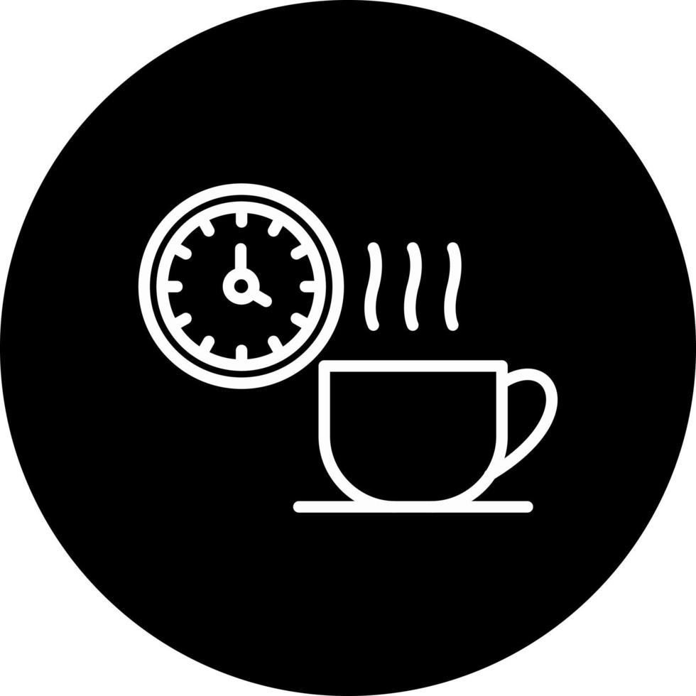 icono de vector de descanso para tomar café