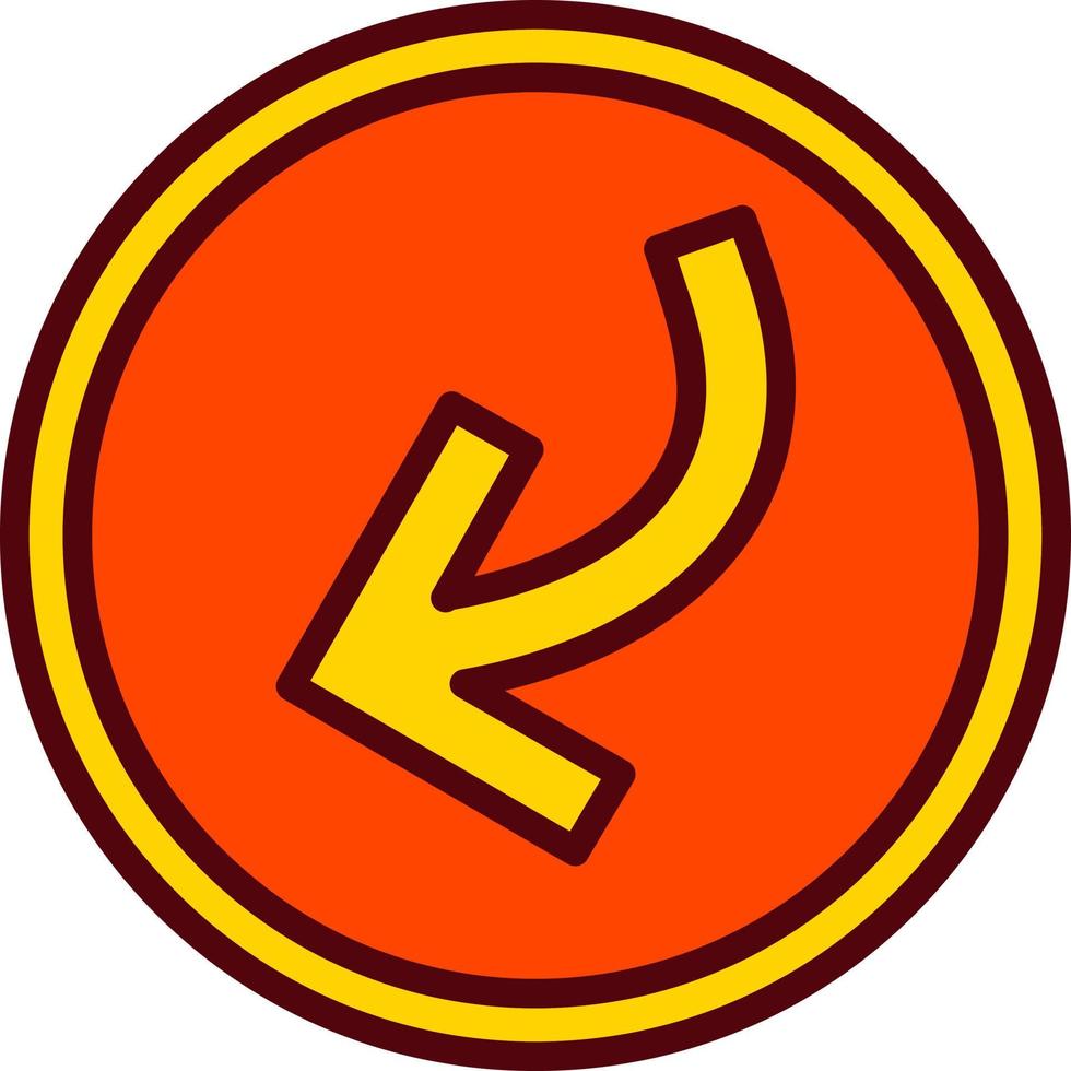 Down Left Arrow Vector Icon