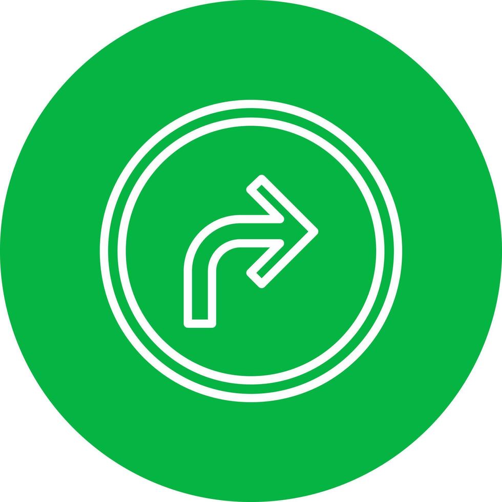 Turn Right Arrow Vector Icon