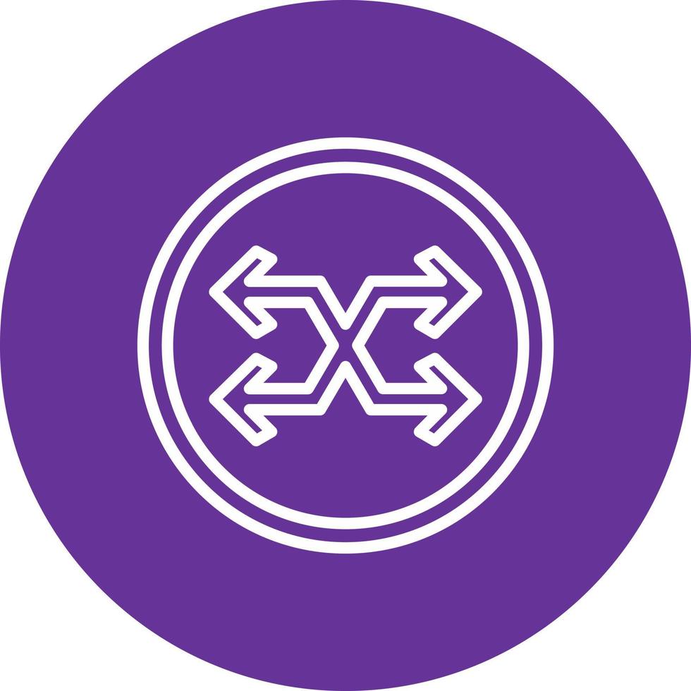 Cross Symbol Arrow Vector Icon