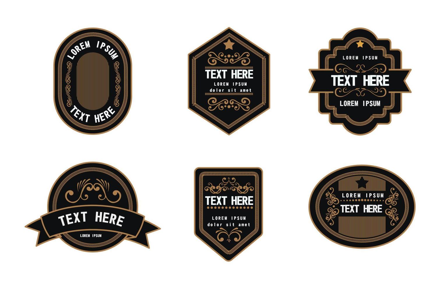 Vintage Badge Logo Template vector