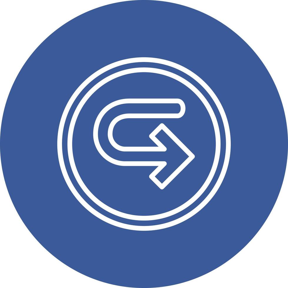 Turn Right Arrow Vector Icon
