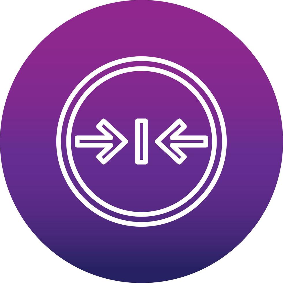 Narrow Arror Vector Icon