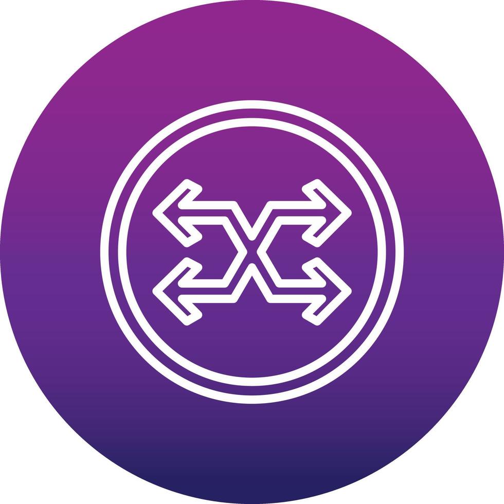 Cross Symbol Arrow Vector Icon