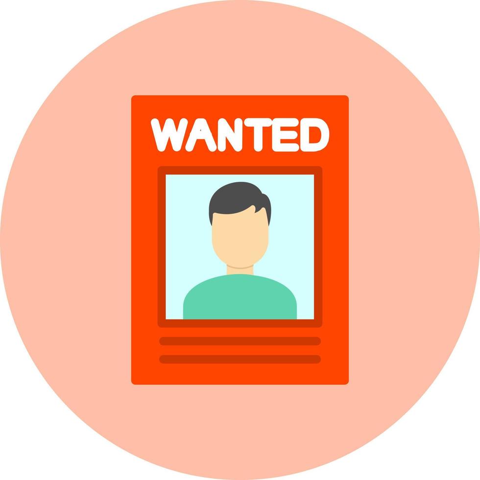 Wanted Vector Icon