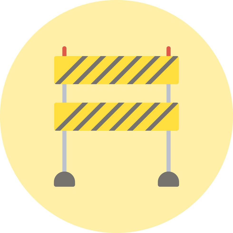 icono de vector de bloqueo de carretera