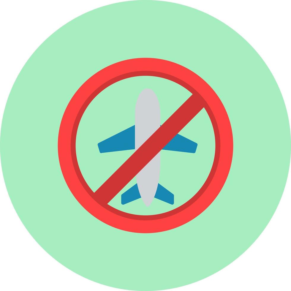 Travel Ban Vector Icon