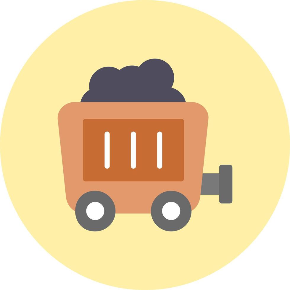 Mining Cart Vector Icon