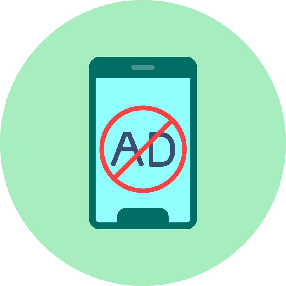 Ad Blocker Vector Icon