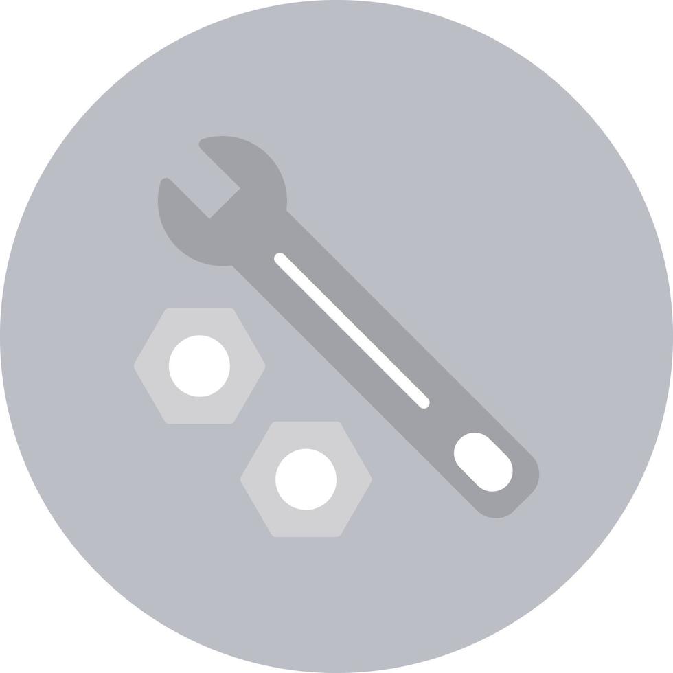 Wrench  And Bolt Vector Icon