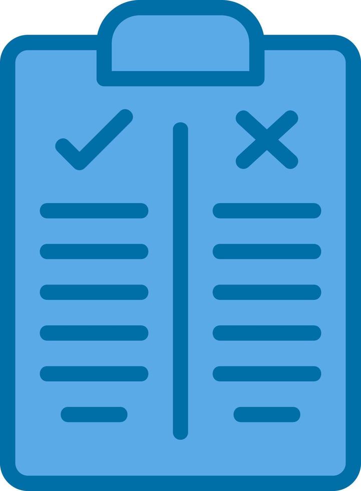Pros and Cons Vector Icon Design