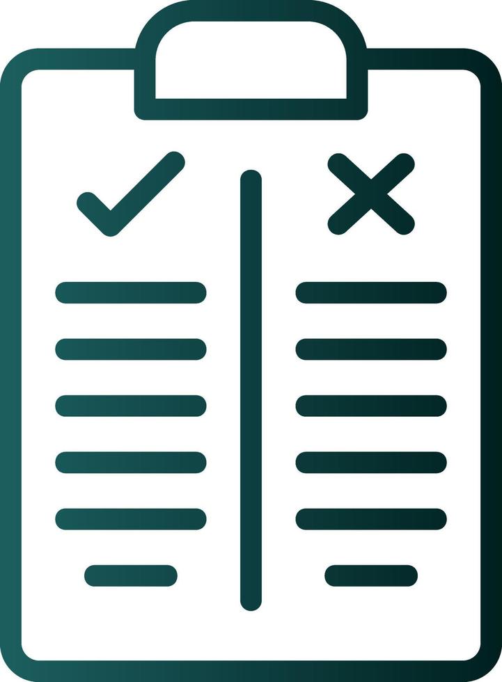 Pros and Cons Vector Icon Design