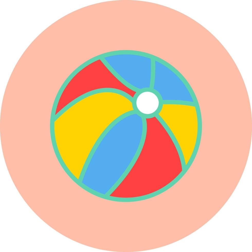 icono de vector de pelota de playa