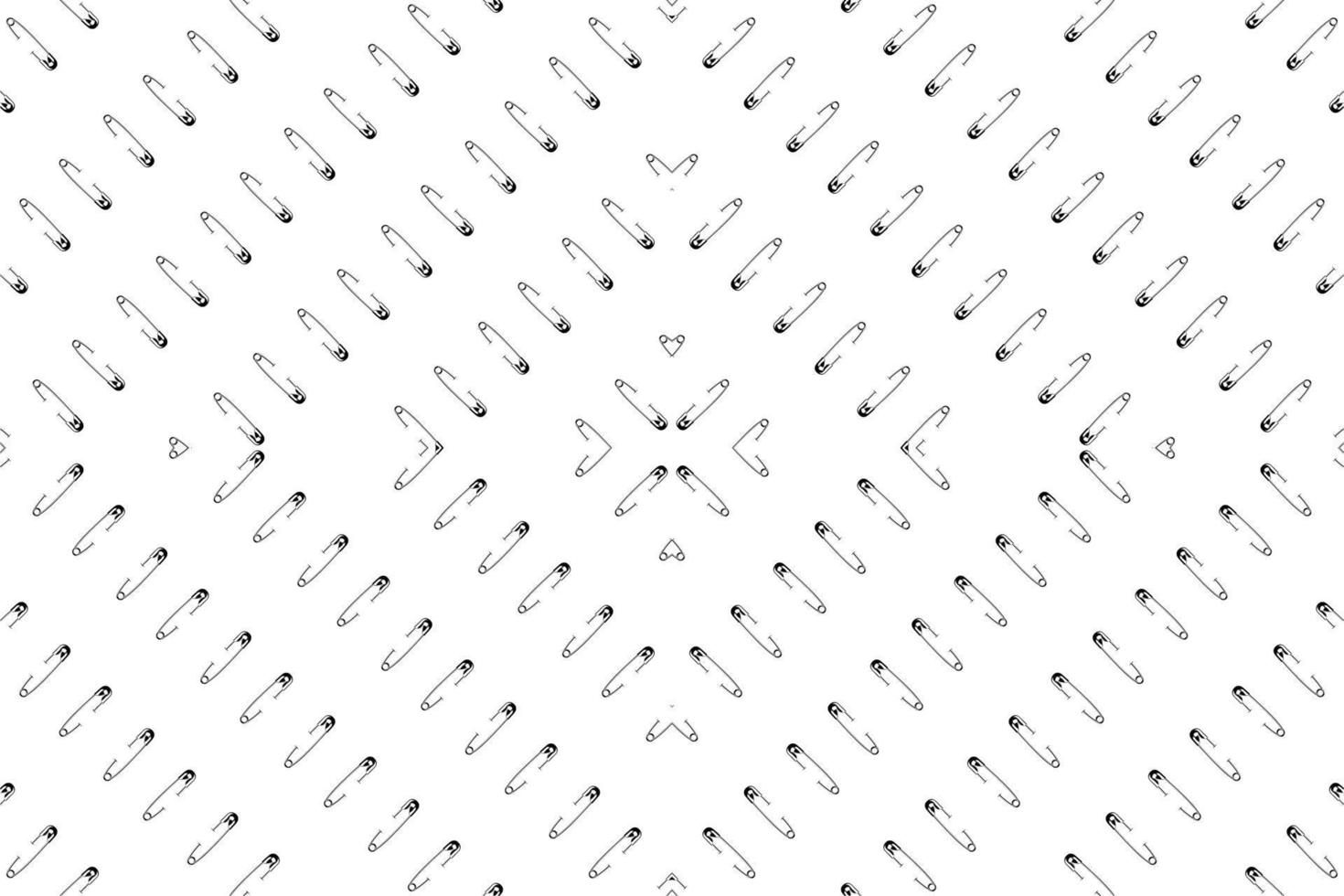 Seamless Motif Pattern Inspired by Safety Pin for Decoration, Ornate, Website, Fashion Motifs Pattern, Art Illustration, Background or Graphic Design Element. Vector Illustration