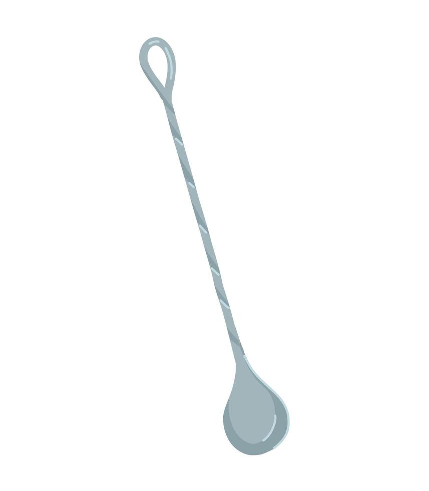 bar spoon for cocktails vector
