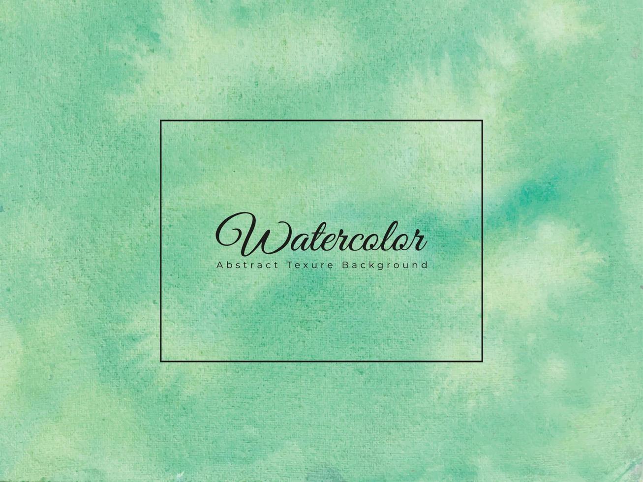 Watercolor abstract background in green color vector
