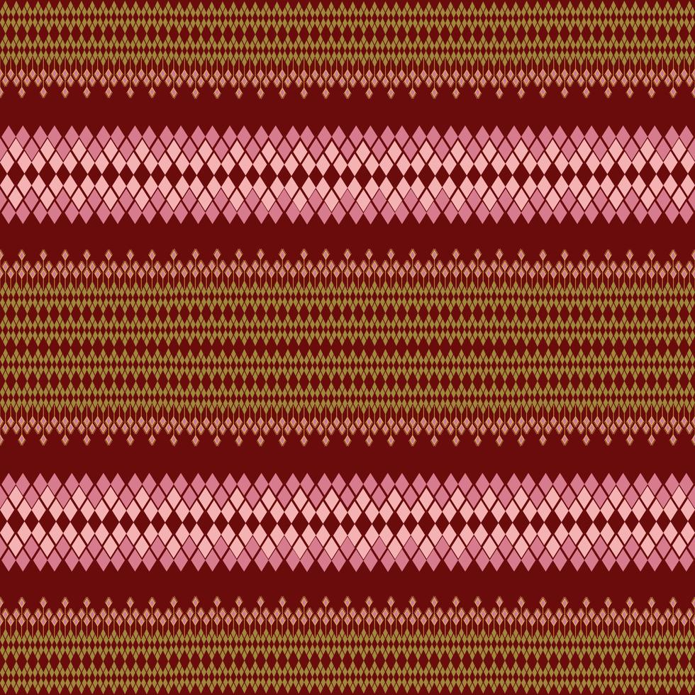 Geometric ethnic oriental ikat pattern traditional Design for background vector