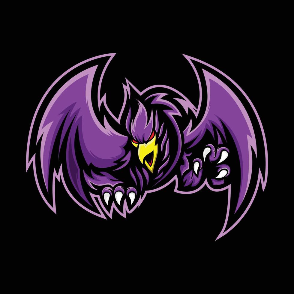 eagle e-sport mascot graphic vector