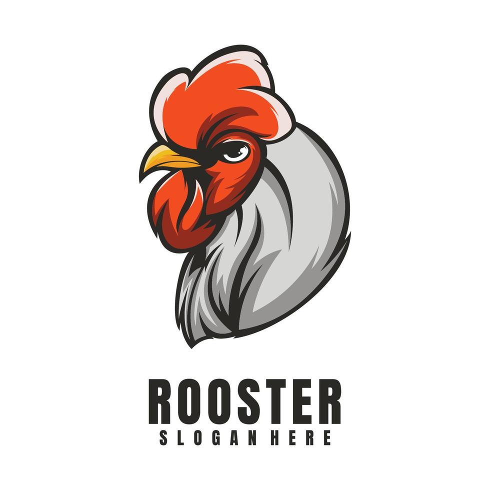 logotipo de la mascota del gallo vector