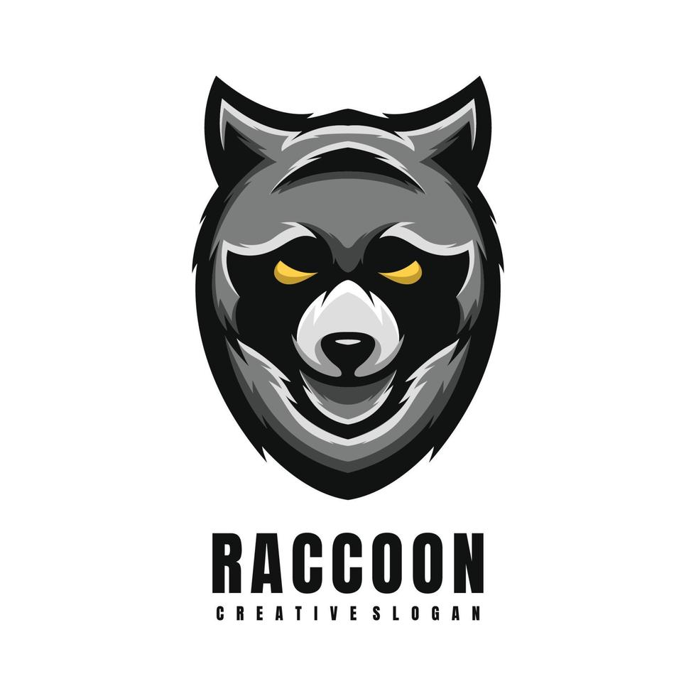 Raccoon Mascot Logo vector