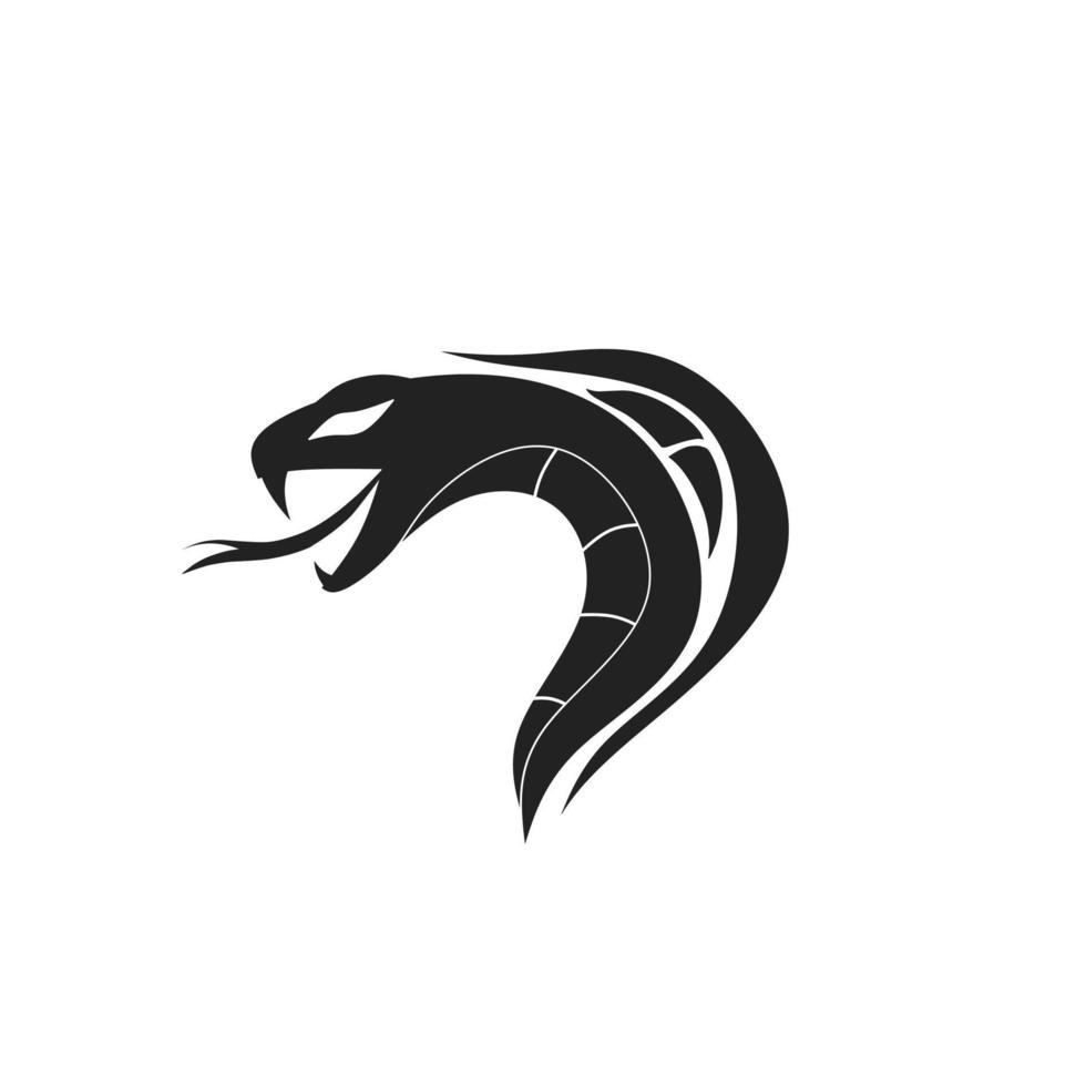 seen from the side of the cobra head symbol logo vector