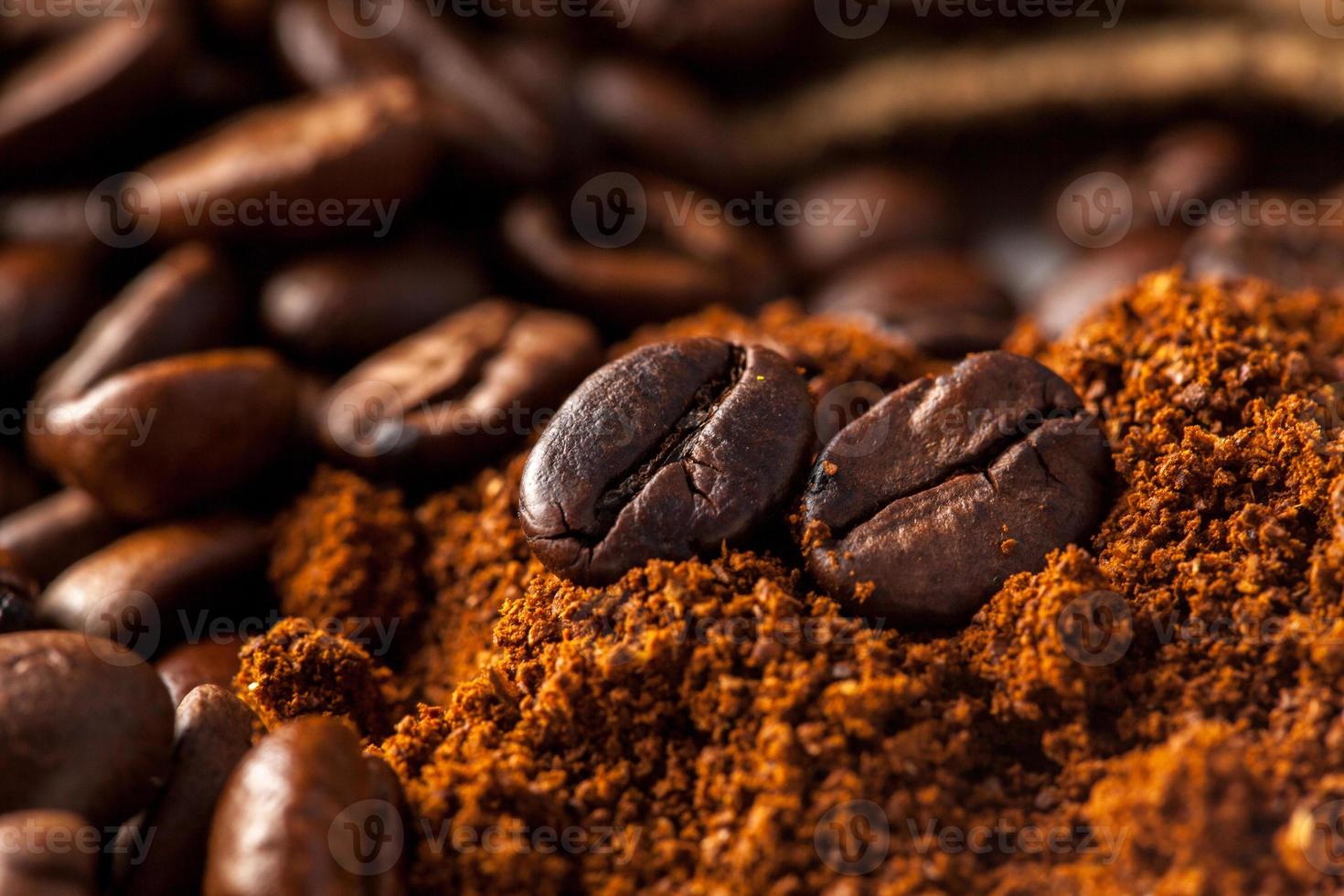 close up picture of coffee beans photo