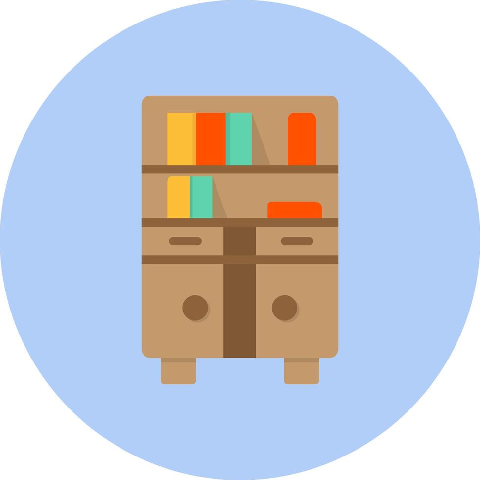 Bookshelf Vector Icon