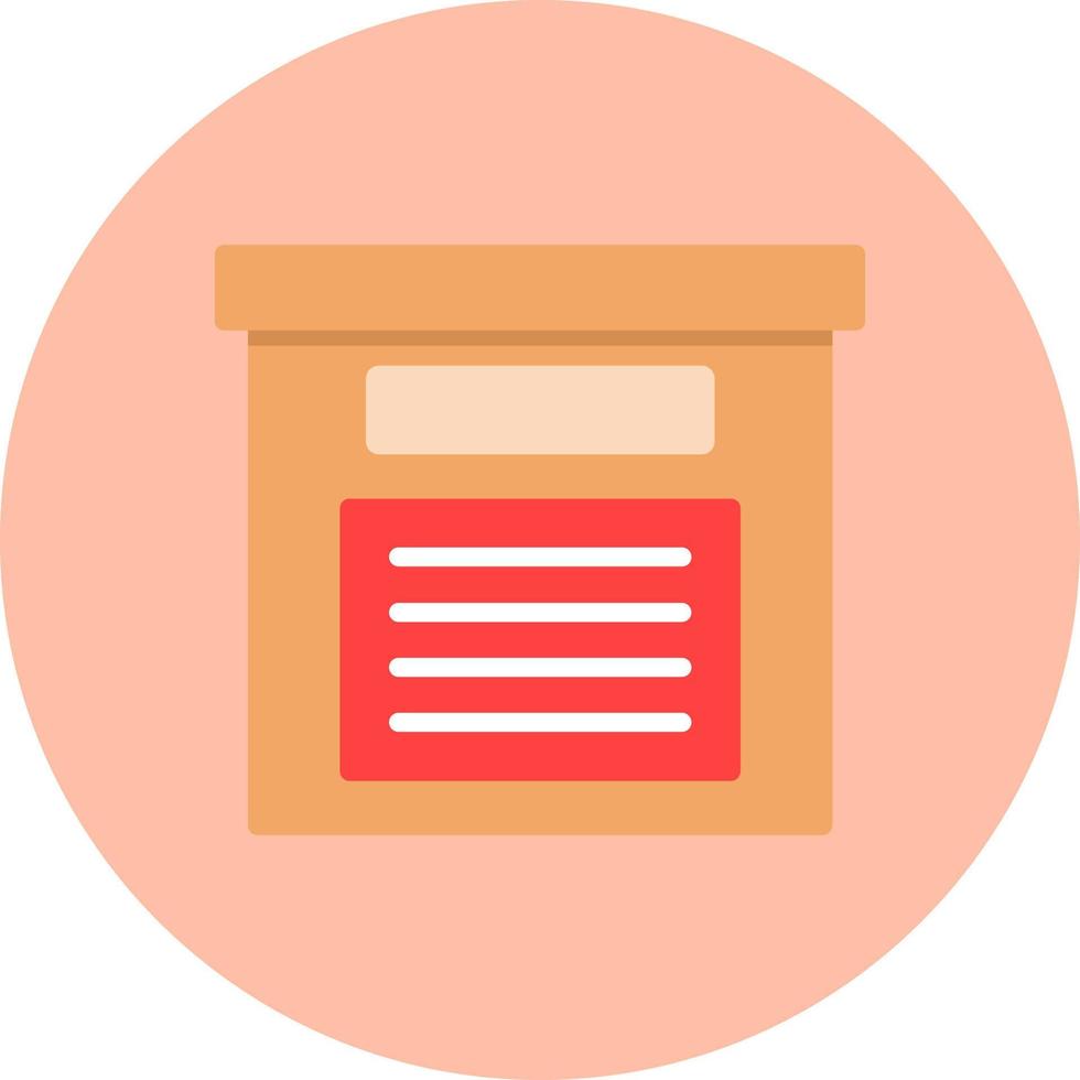 icono de vector de caja