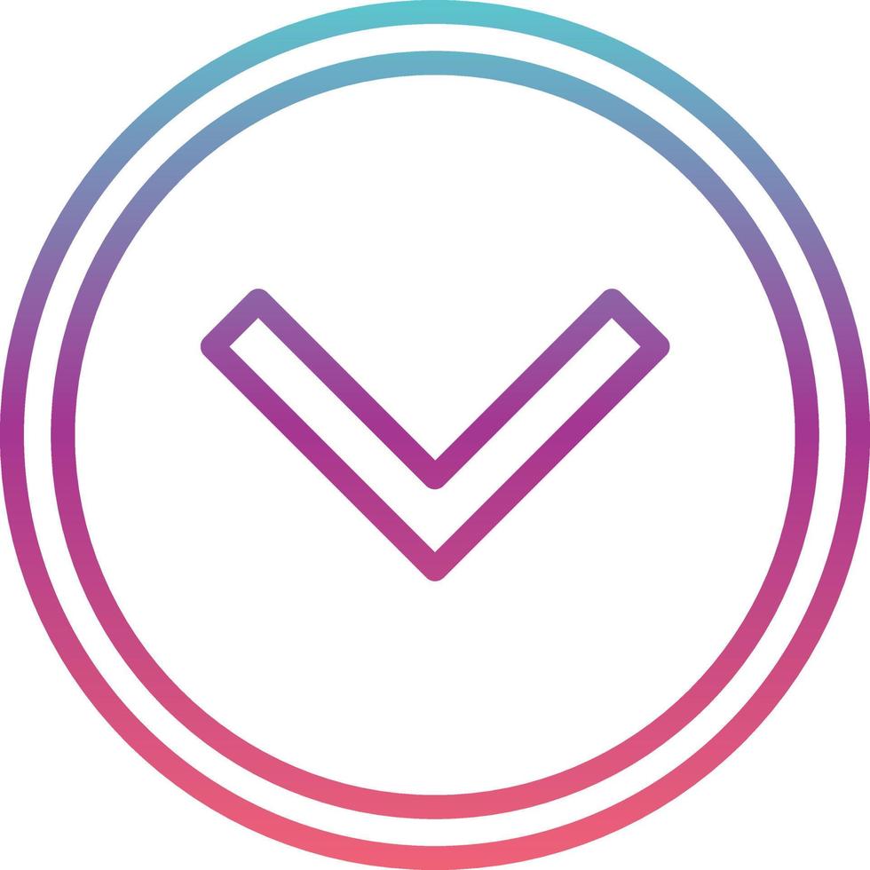 Down Arrow Vector Icon