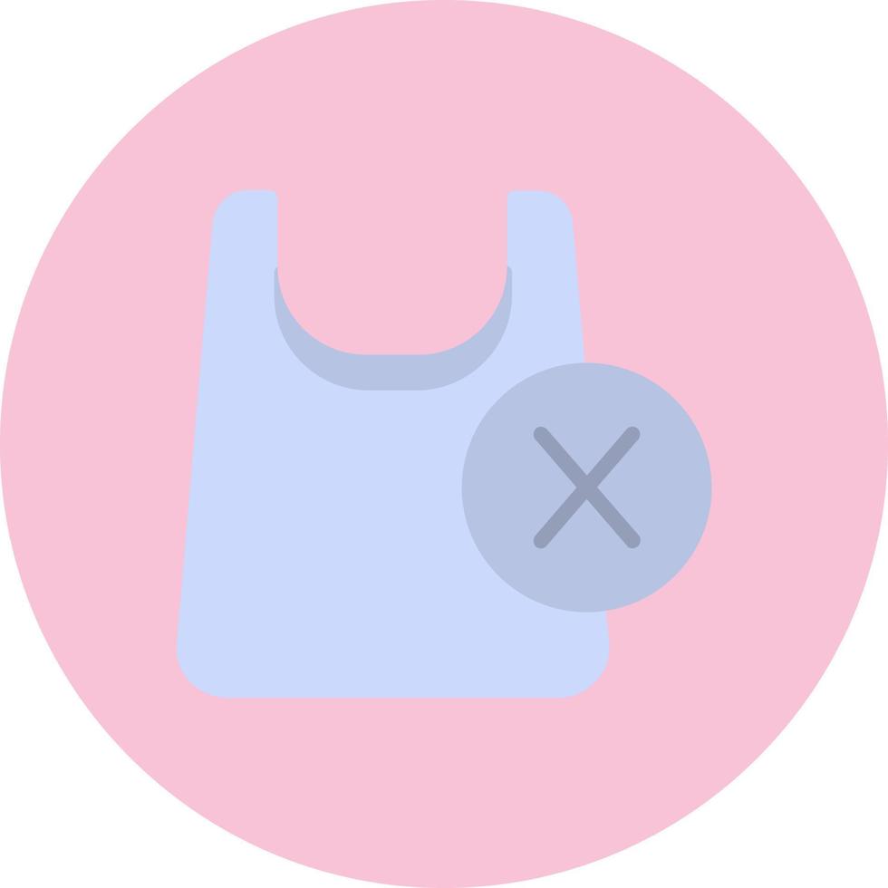No Plastic Bags Vector icon