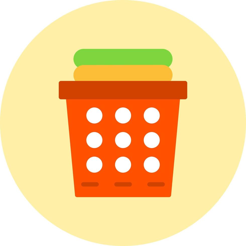 Laundry Basket Vector Icon