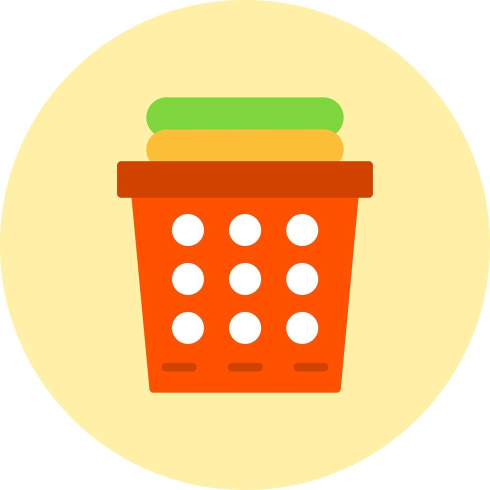 Laundry Basket Vector Icon