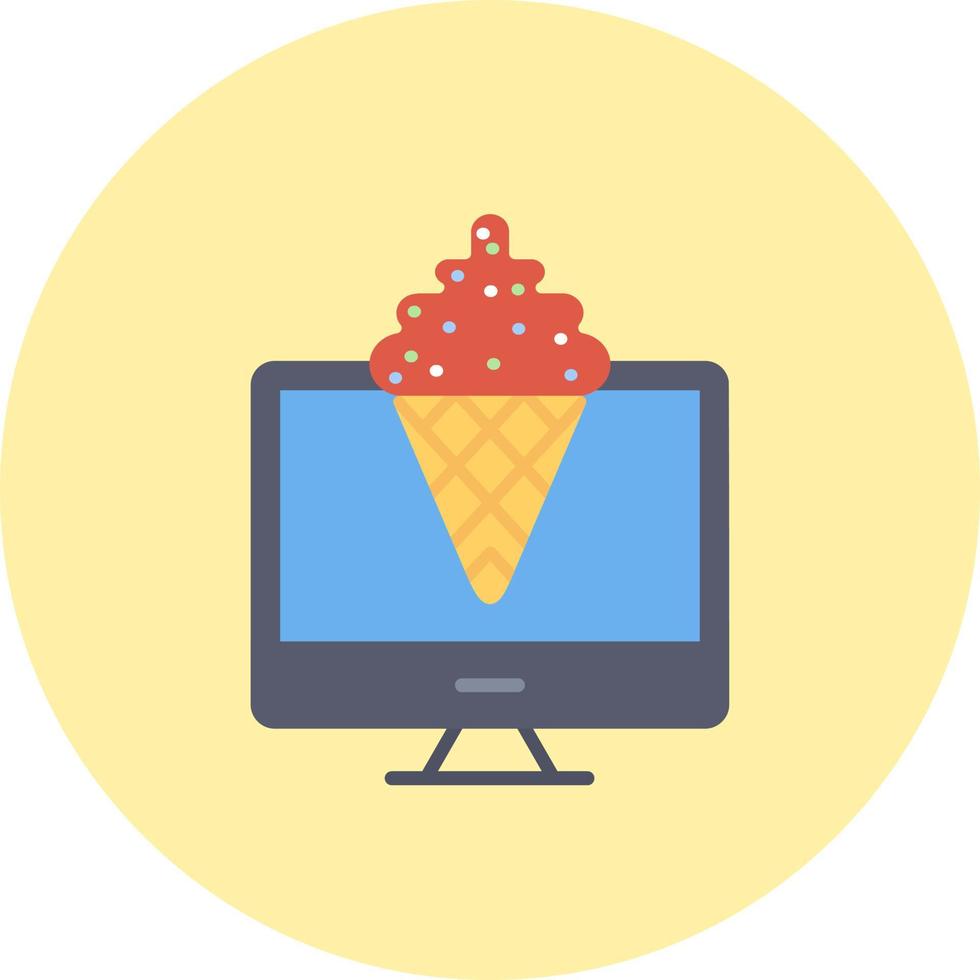 icono de vector de helado