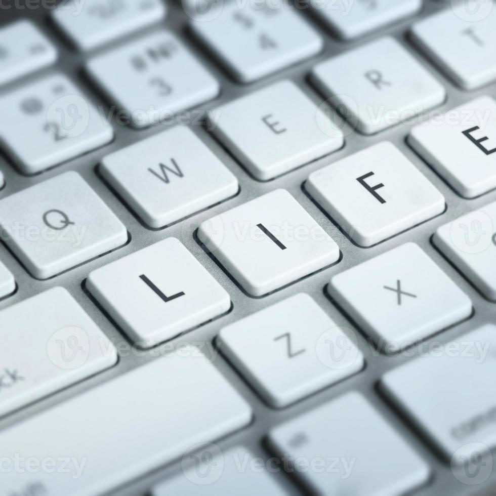 life buttons on keyboard photo