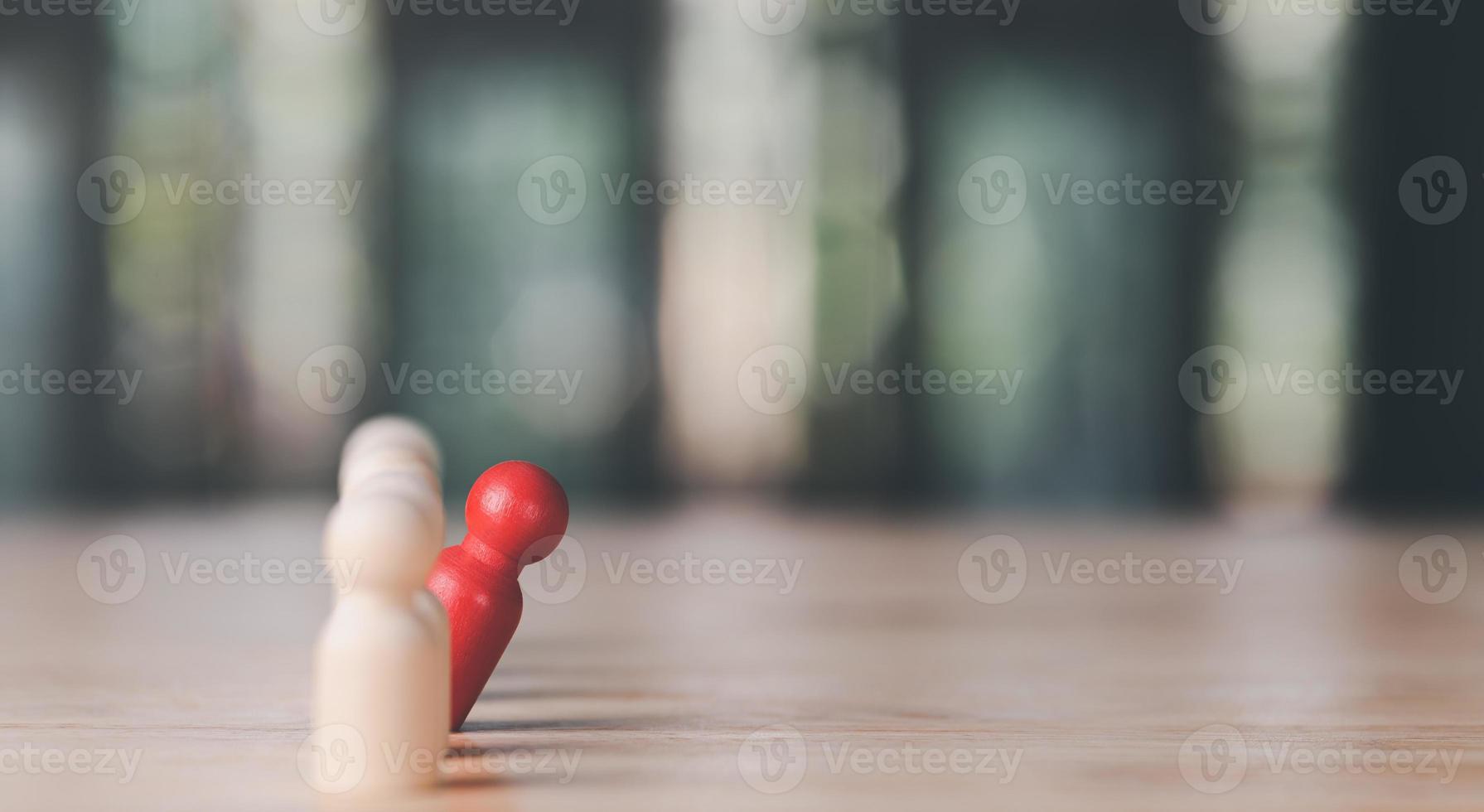 wooden dolls on the table,HRM or Human Resource Management,leadership in recruitment,Business development by choosing professional leaders employee competency teamwork,Taregt customer photo