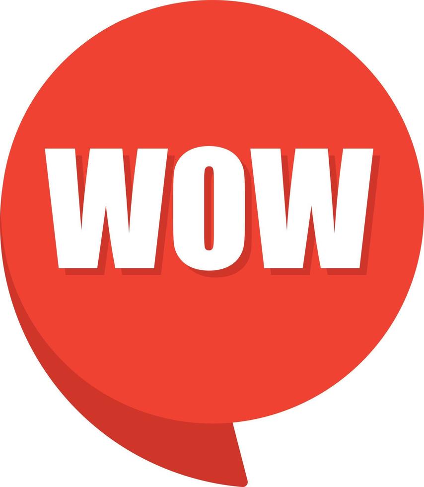 Wow comic speech bubble in pop art style. Comic speech. Dialog window. Yellow banner for sale. vector