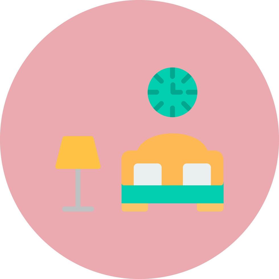 icono de vector de cama