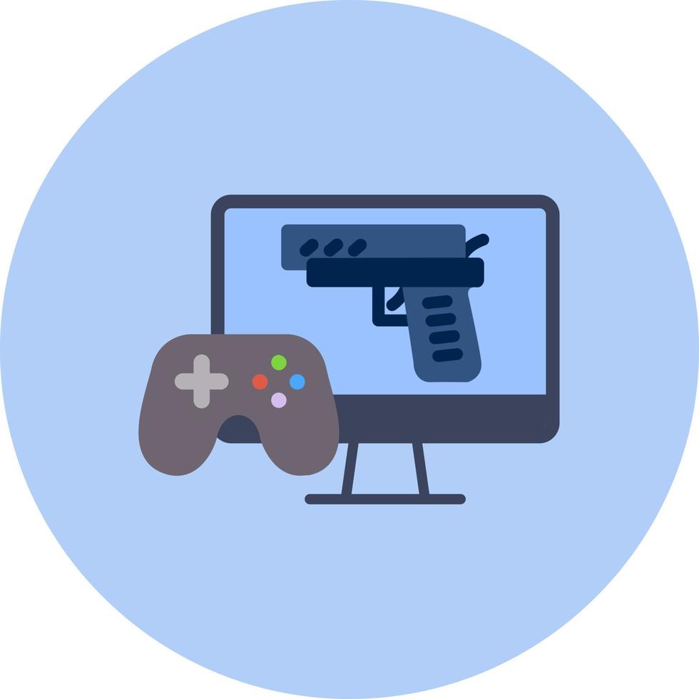 icono de vector de juego de tiro