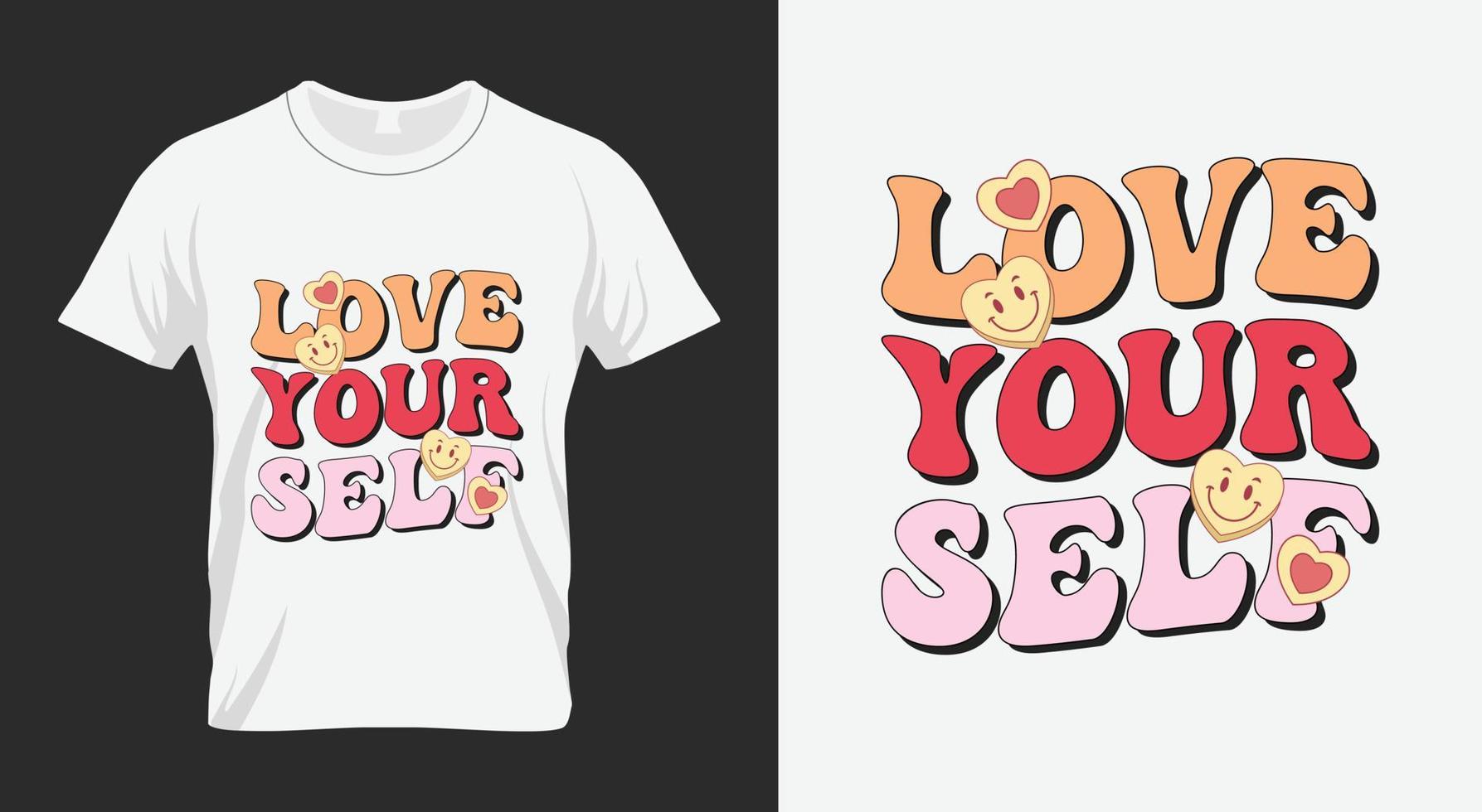 Love Your Self Valentine's Day SVG vector