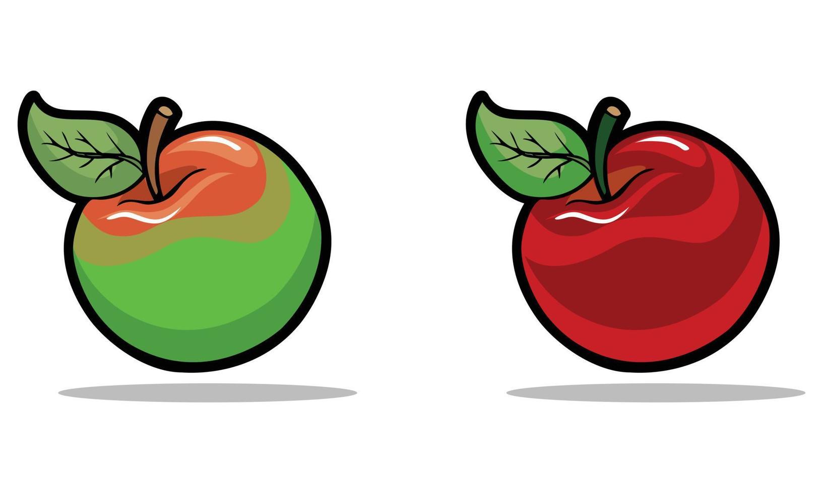 diseño de ilustración vectorial de manzana vector