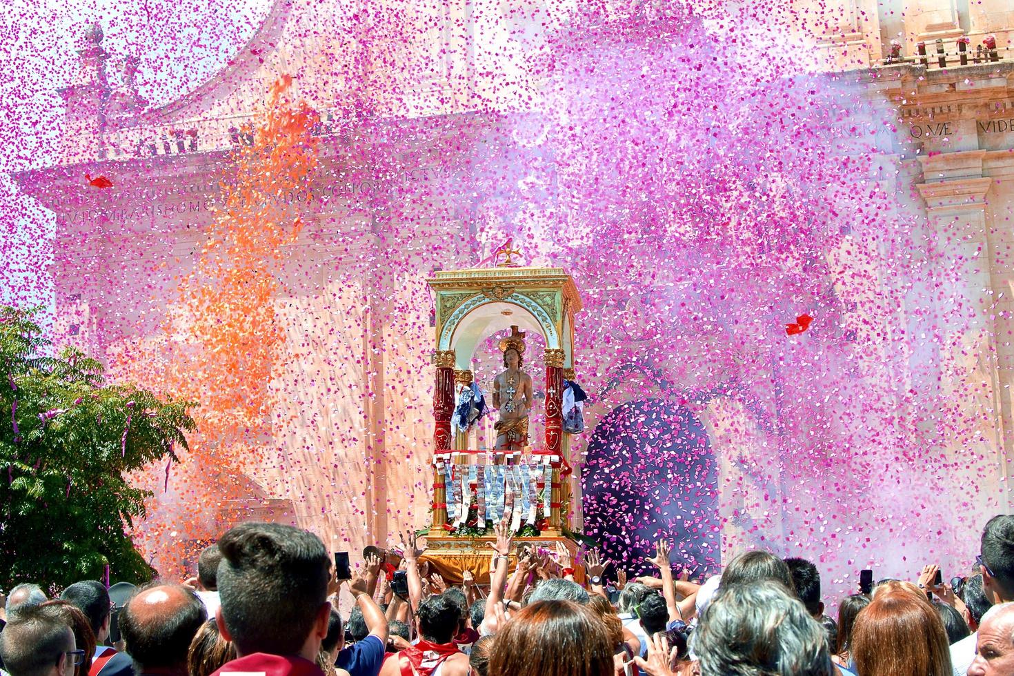 Feast of San Sebastiano in Ferla. SR. photo