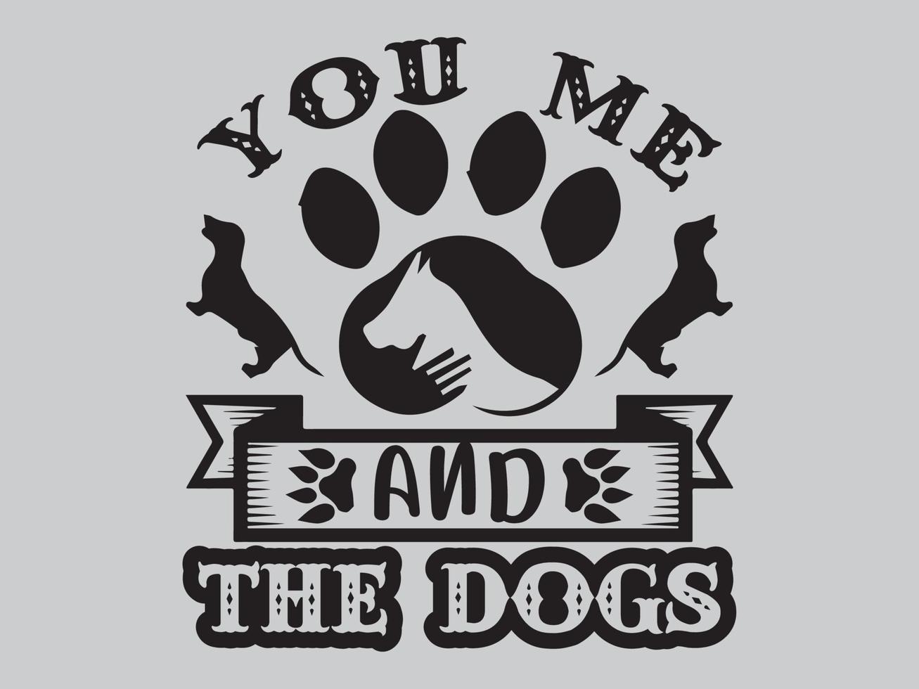 Dog T Shirt Design File vector