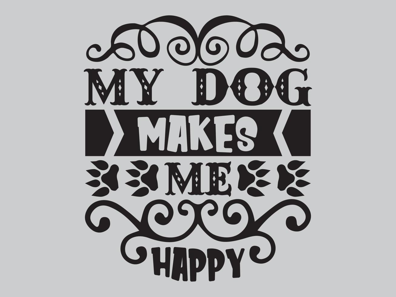 Dog T Shirt Design File vector