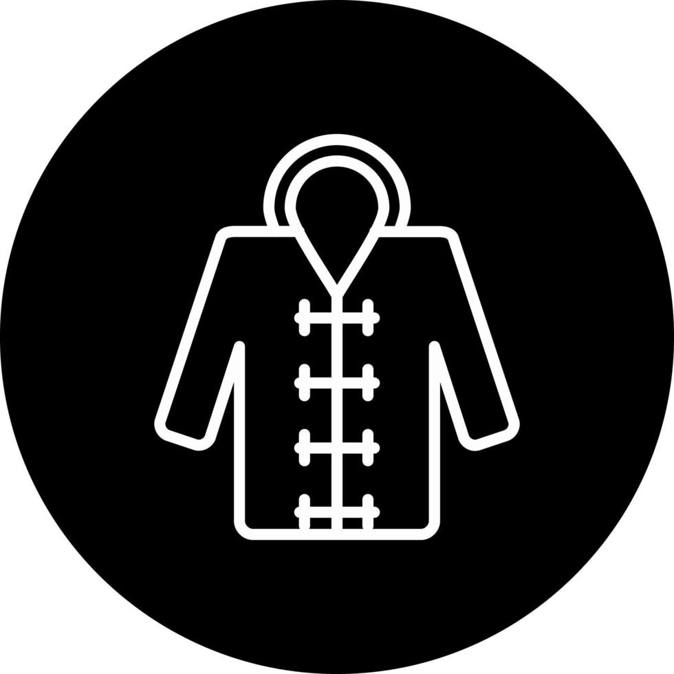 icono de vector de impermeable