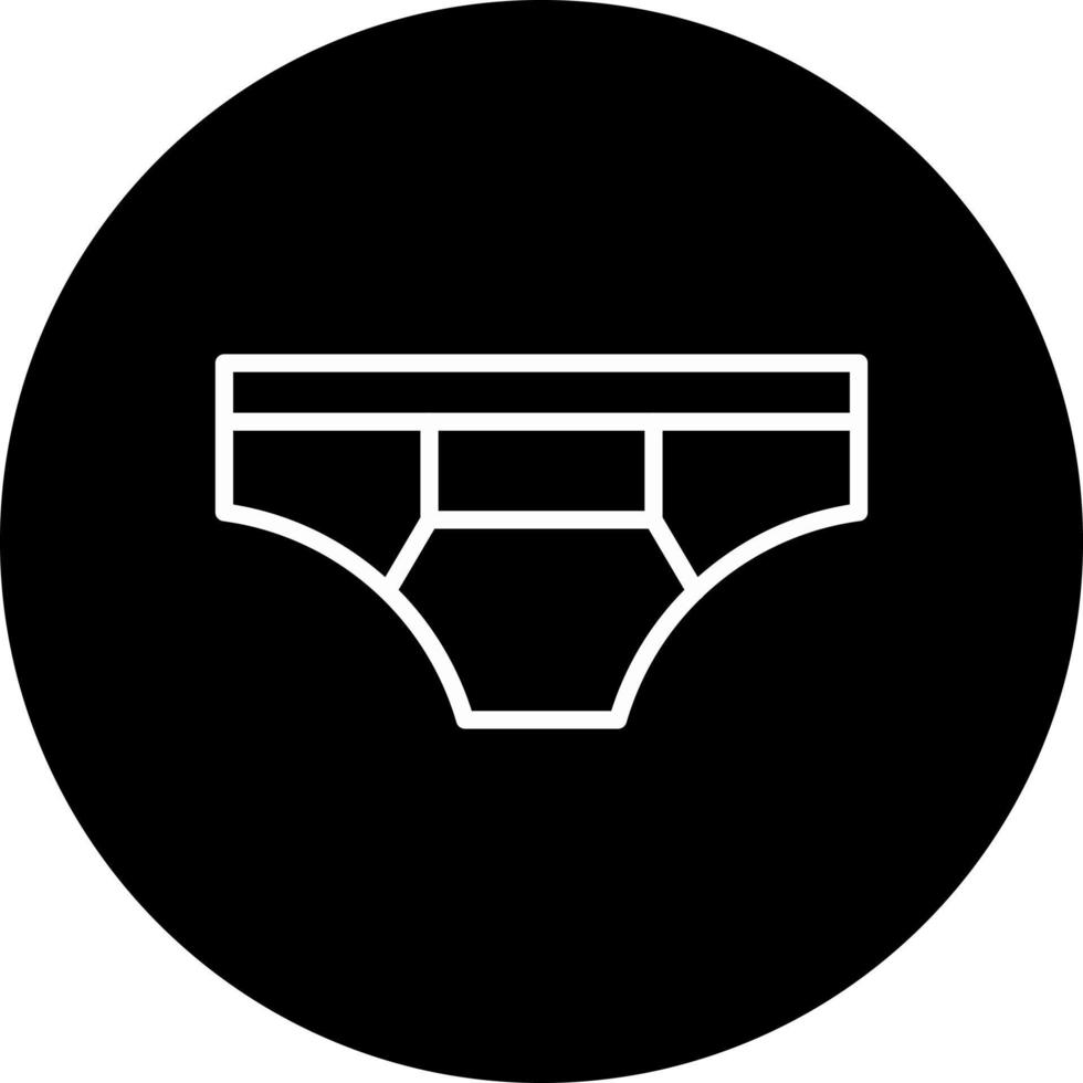 icono de vector de ropa interior