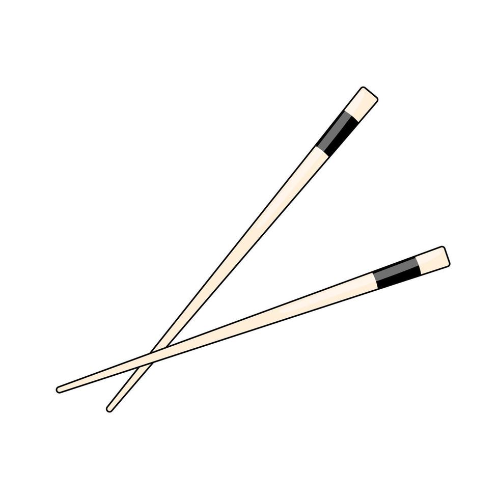 Bamboo Wooden Sticks for Sushi vector