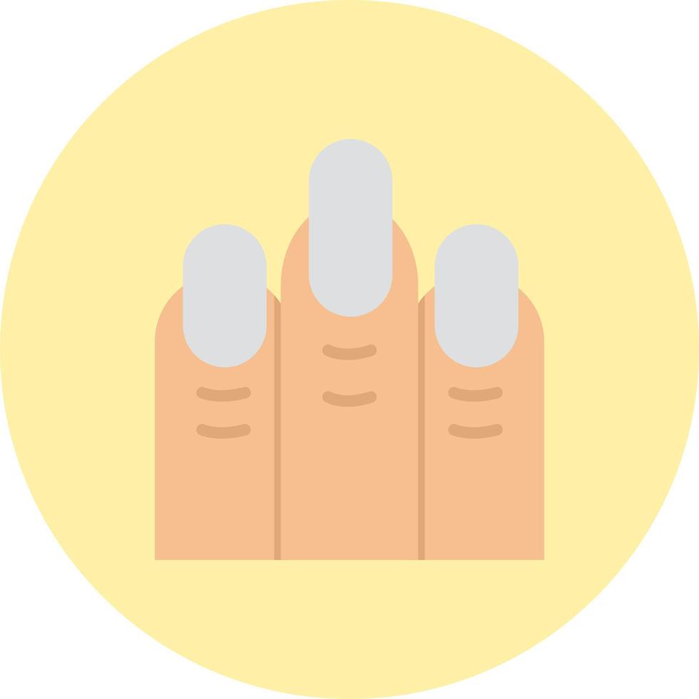 icono de vector de uñas