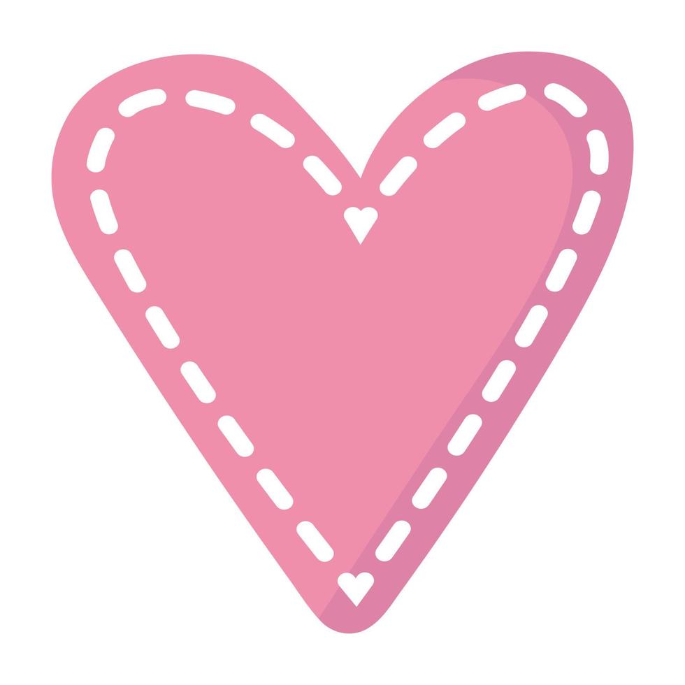 Doodle clipart cute heart for decoration vector