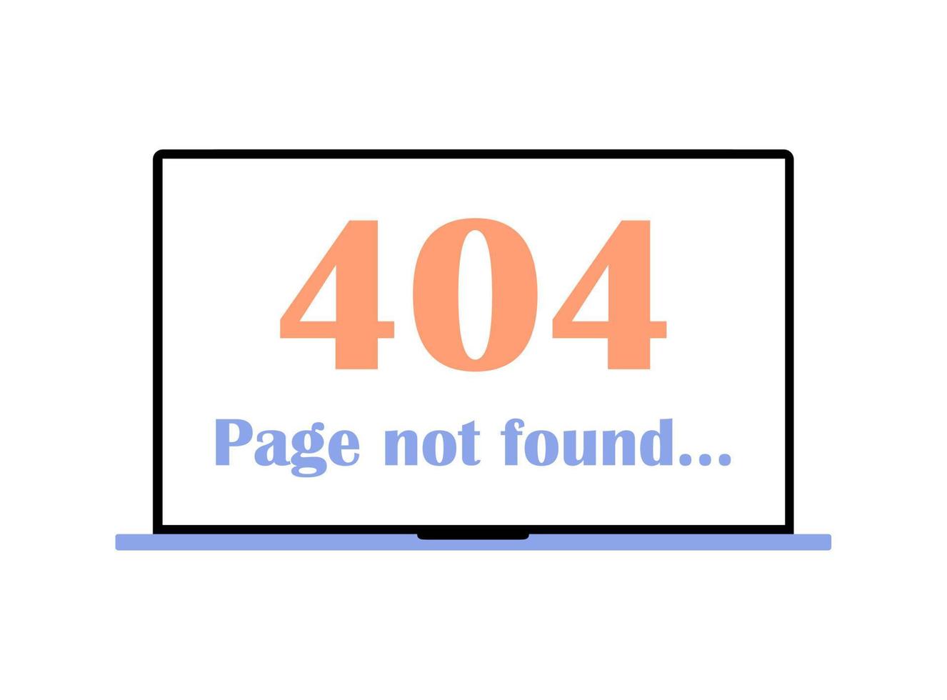 404 connection error. Sorry, page not found vector