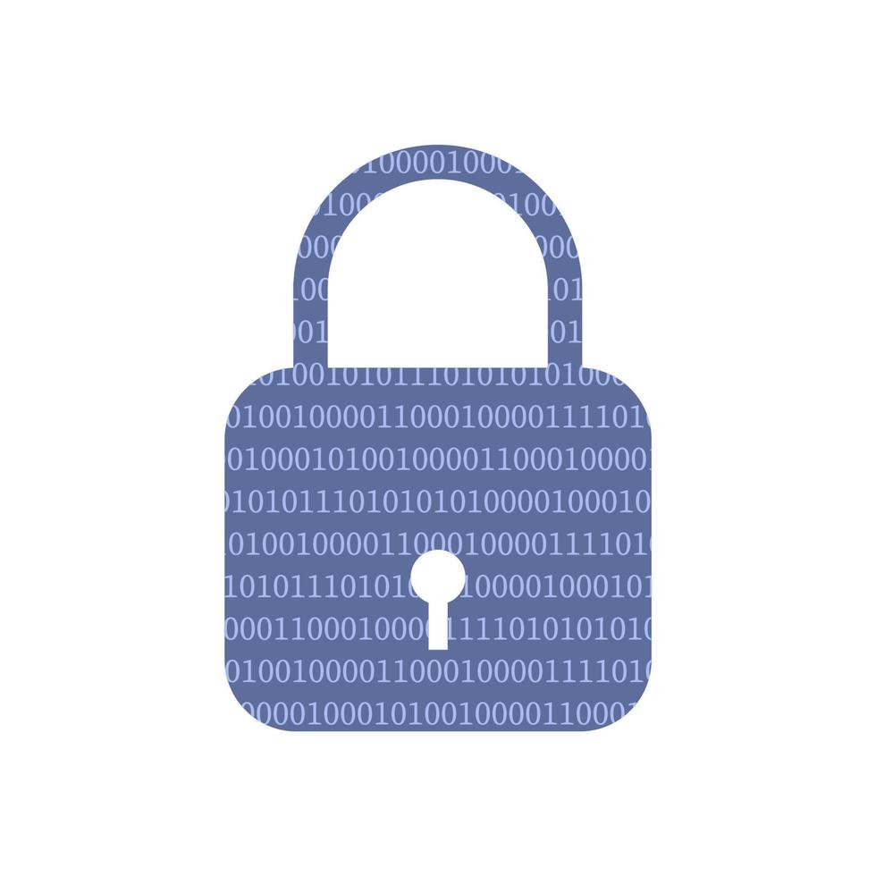 Data protection concept. Network data security vector